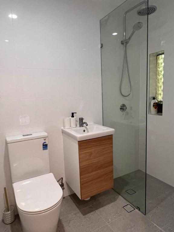 Koupelna v ubytování Park View Guest suite A
