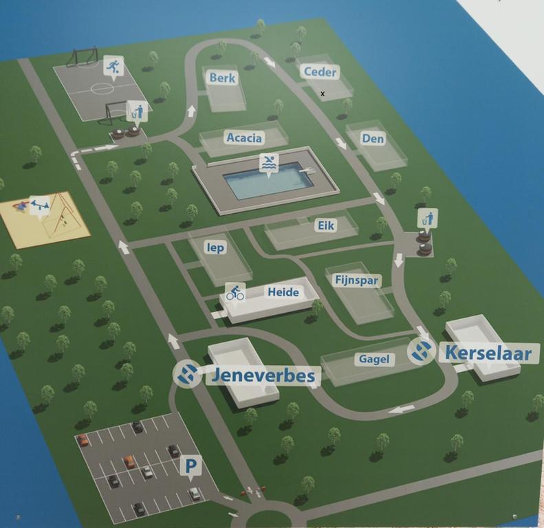 a site plan of a park with a map at Acacia 103 in Aan de Wolfsberg