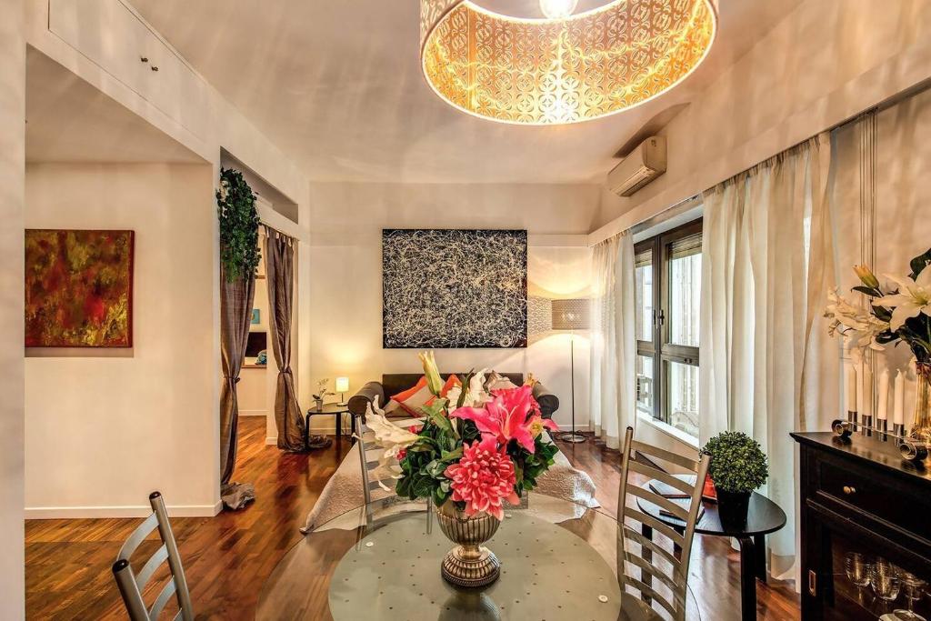 Część wypoczynkowa w obiekcie Lovely apartment close Vatican