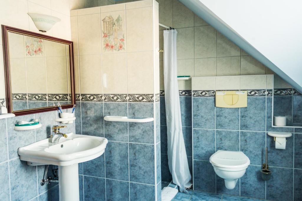 Koupelna v ubytování Keller Motel