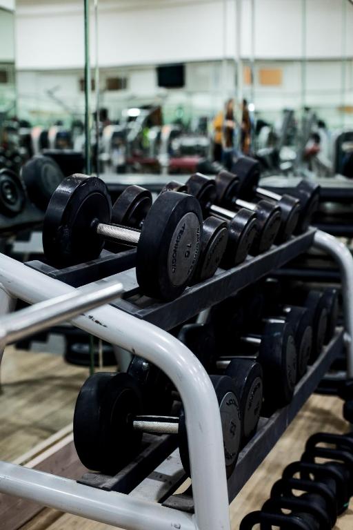 Fitness centrum a/nebo fitness zařízení v ubytování Grand Mogador Agdal & Spa