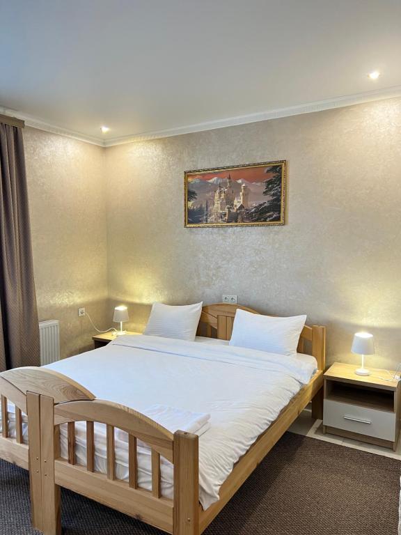 Postel nebo postele na pokoji v ubytování Park Hotel