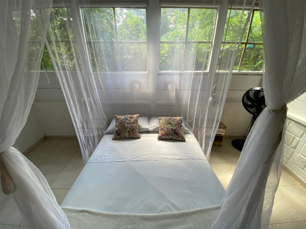Letto o letti in una camera di Kawabonga