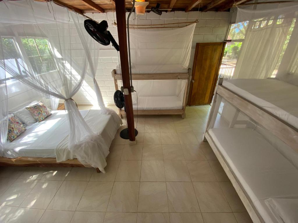 Letto o letti in una camera di Kawabonga