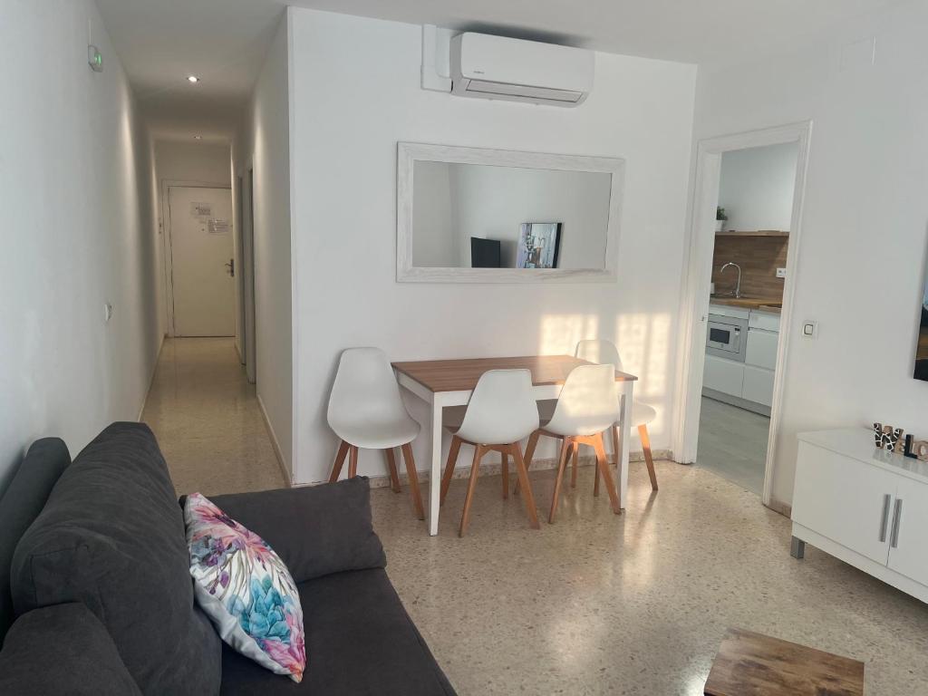 Kuchyň nebo kuchyňský kout v ubytování Apartamentos Ortega