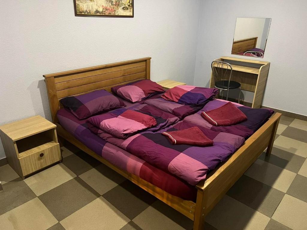 Postel nebo postele na pokoji v ubytování Galaxy Hostel
