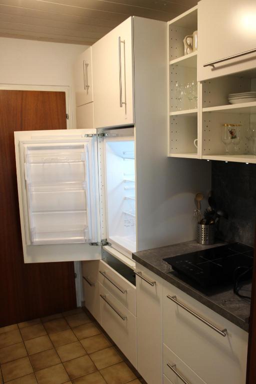 Kuchyň nebo kuchyňský kout v ubytování Appartement 21