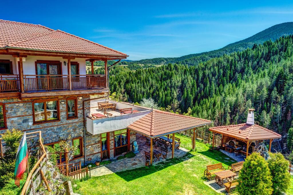 an estate with a view of the mountains at Hotel Mursal in Yagodina