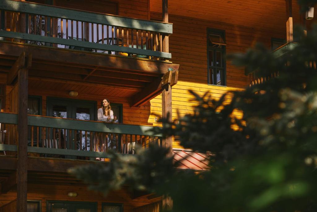 Balkón nebo terasa v ubytování Post Hotel & Spa