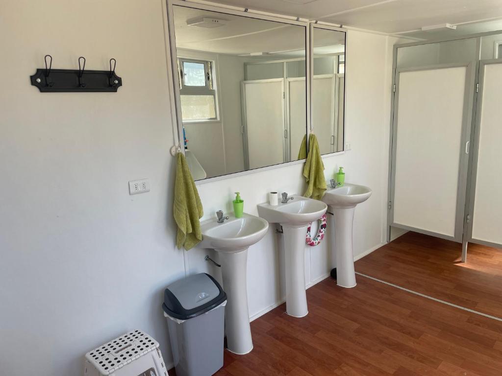 Koupelna v ubytování Glamping Eluney Bucalemu