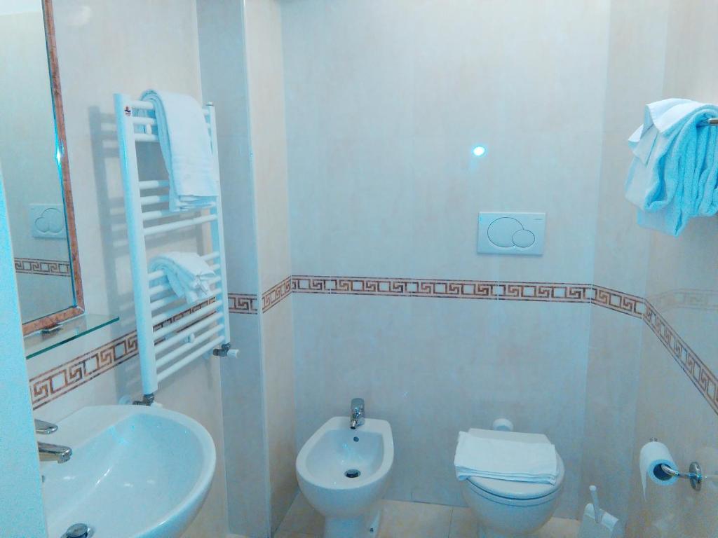 Koupelna v ubytování Ristorante Hotel Mira