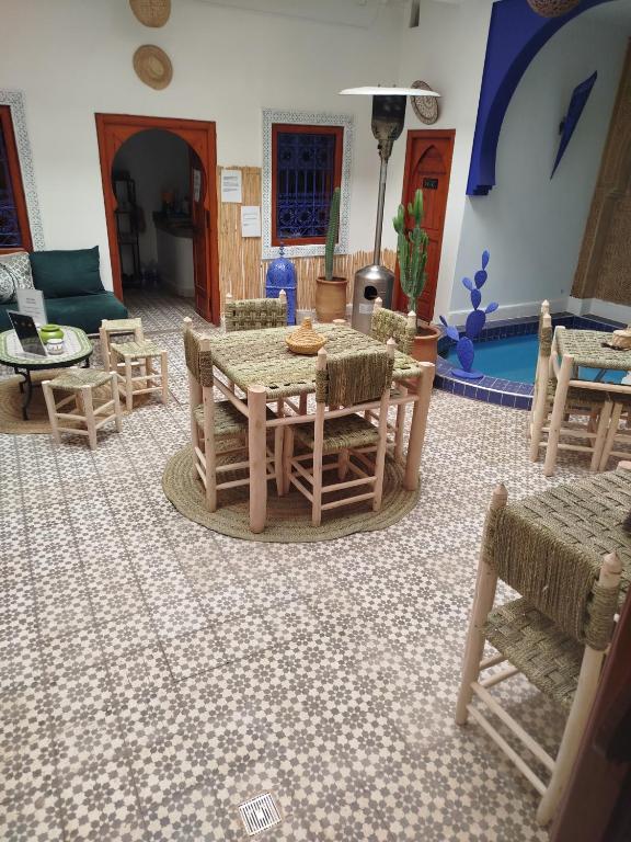 Posezení v ubytování Riad Bab Lakhmiss