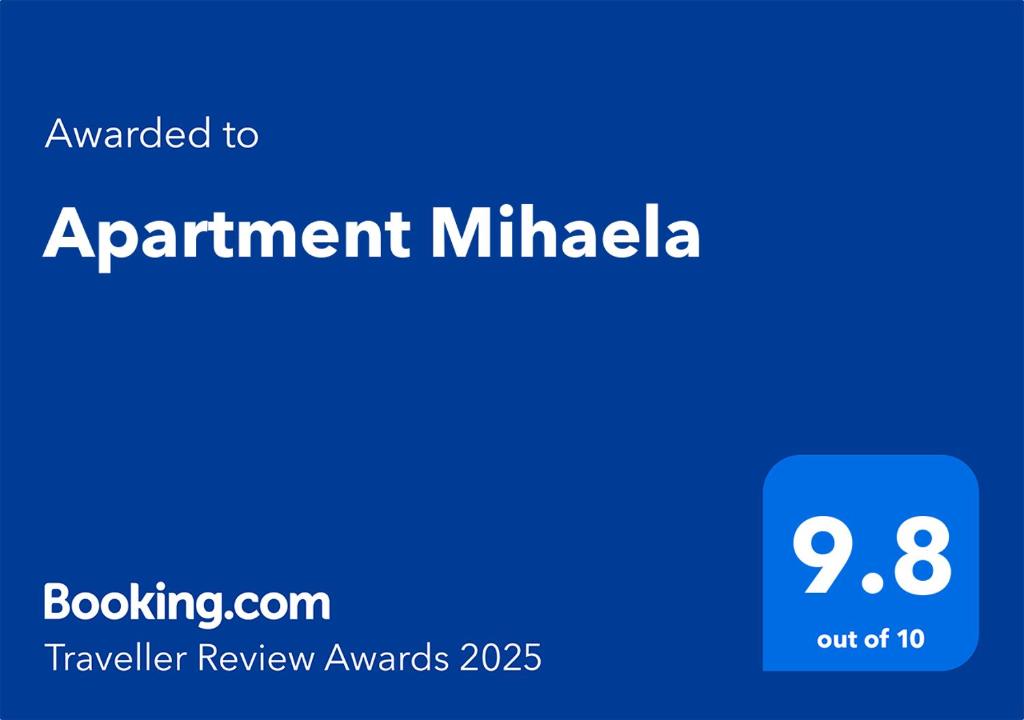 Certifikát, hodnocení, plakát nebo jiný dokument vystavený v ubytování Apartment Mihaela