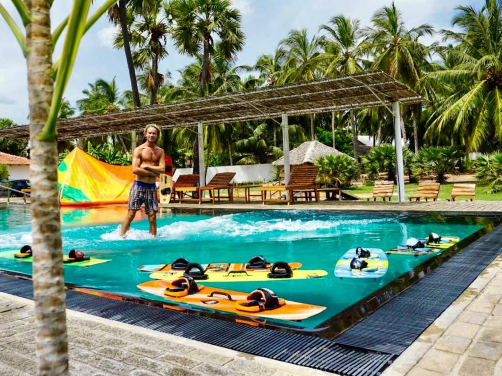 Bazén v ubytování Valampuri Kite Resort nebo v jeho okolí