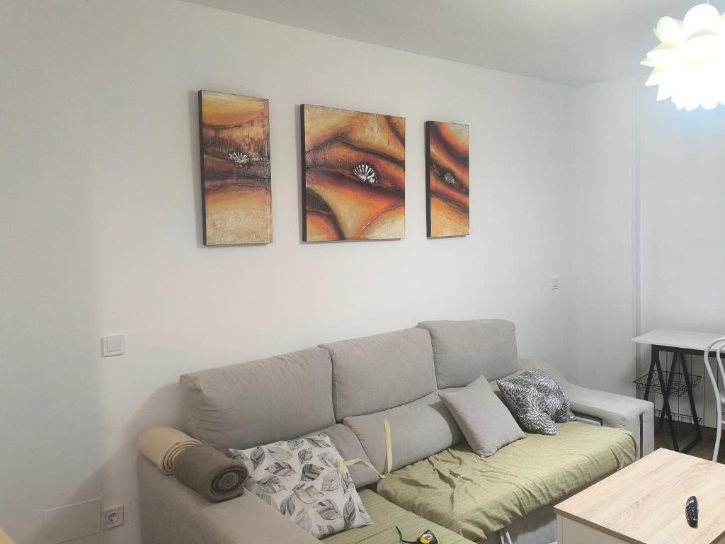 Posezení v ubytování Tú casa en Aranda