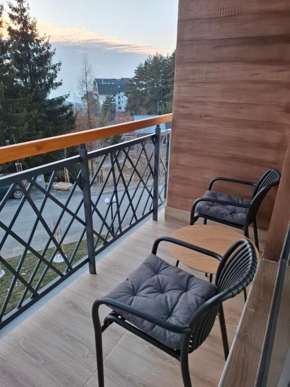 Balkón nebo terasa v ubytování ViS
