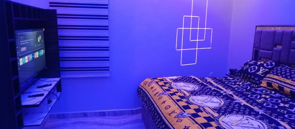 TV a/nebo společenská místnost v ubytování Daprem Luxury Self Contained Apartments