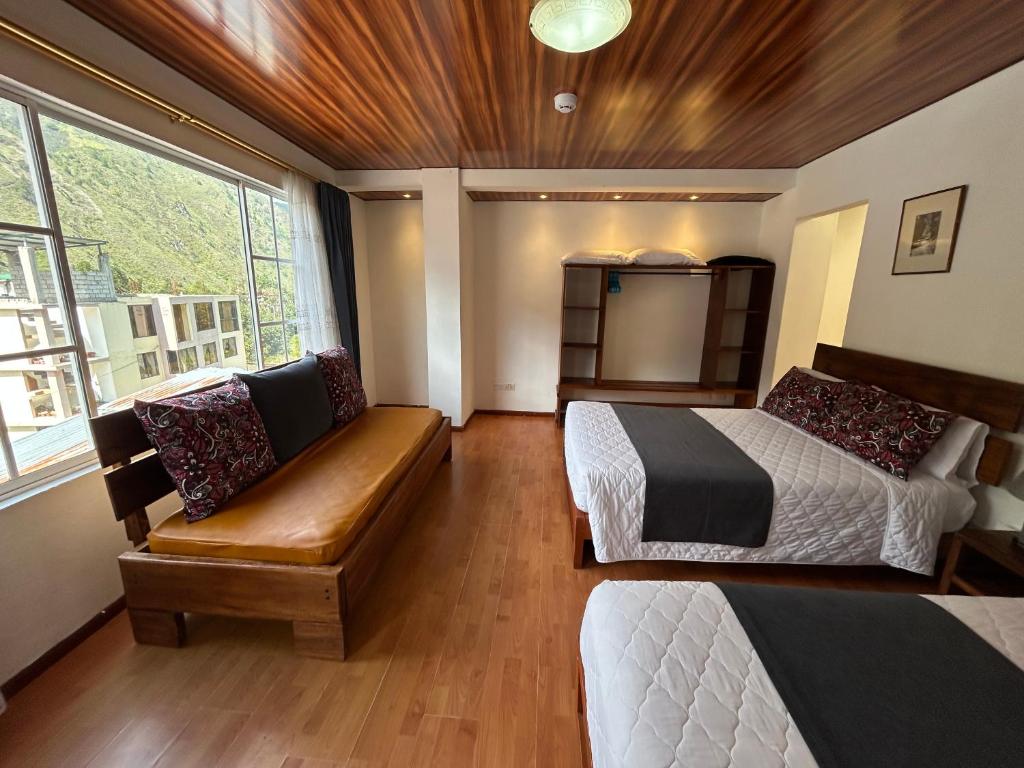 Postel nebo postele na pokoji v ubytování Casa Verde Descanso 1