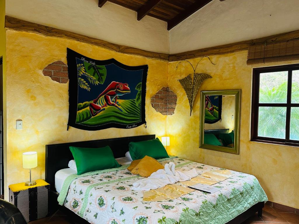 Postel nebo postele na pokoji v ubytování Hacienda Sassenberg