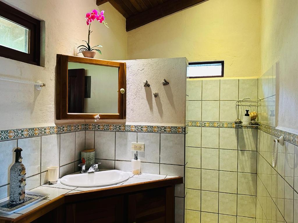 Koupelna v ubytování Hacienda Sassenberg