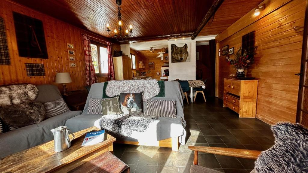 Posezení v ubytování Chalet Martine