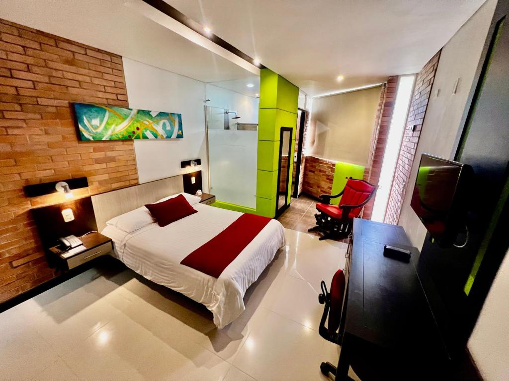 Postel nebo postele na pokoji v ubytování Hotel Toscana Oriente