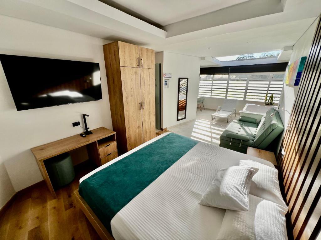 Postel nebo postele na pokoji v ubytování Hotel Toscana Oriente