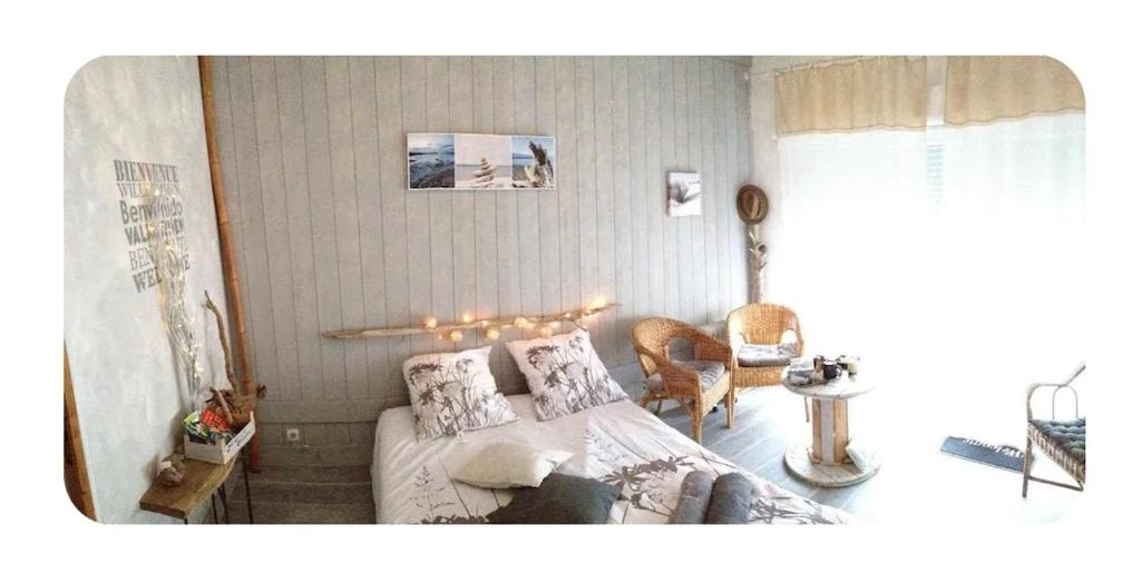 Posezení v ubytování Jolie chambre indépendante