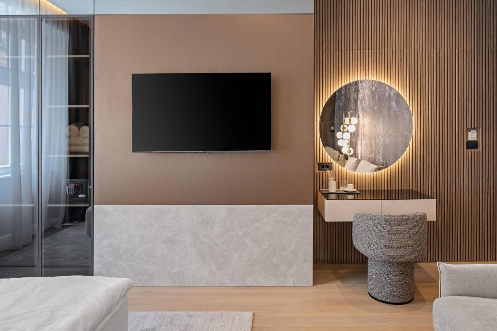 Koupelna v ubytování Monamel Luxury Suites