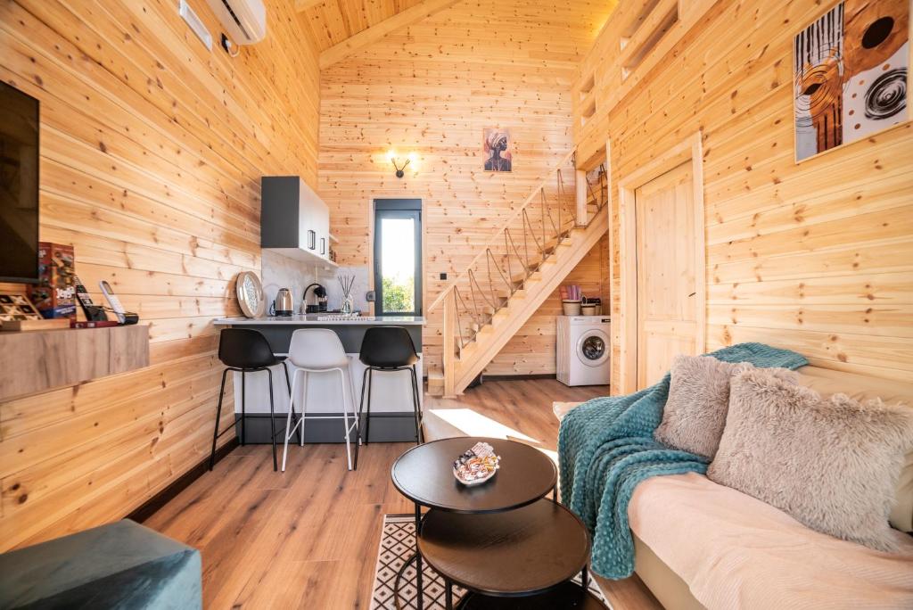 Kuchyň nebo kuchyňský kout v ubytování RAOS Cottage