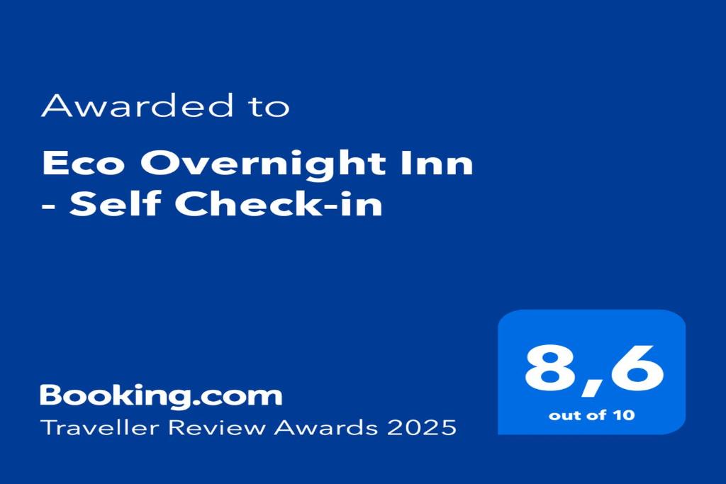Certifikát, hodnocení, plakát nebo jiný dokument vystavený v ubytování Eco Overnight Inn - Self Check-in