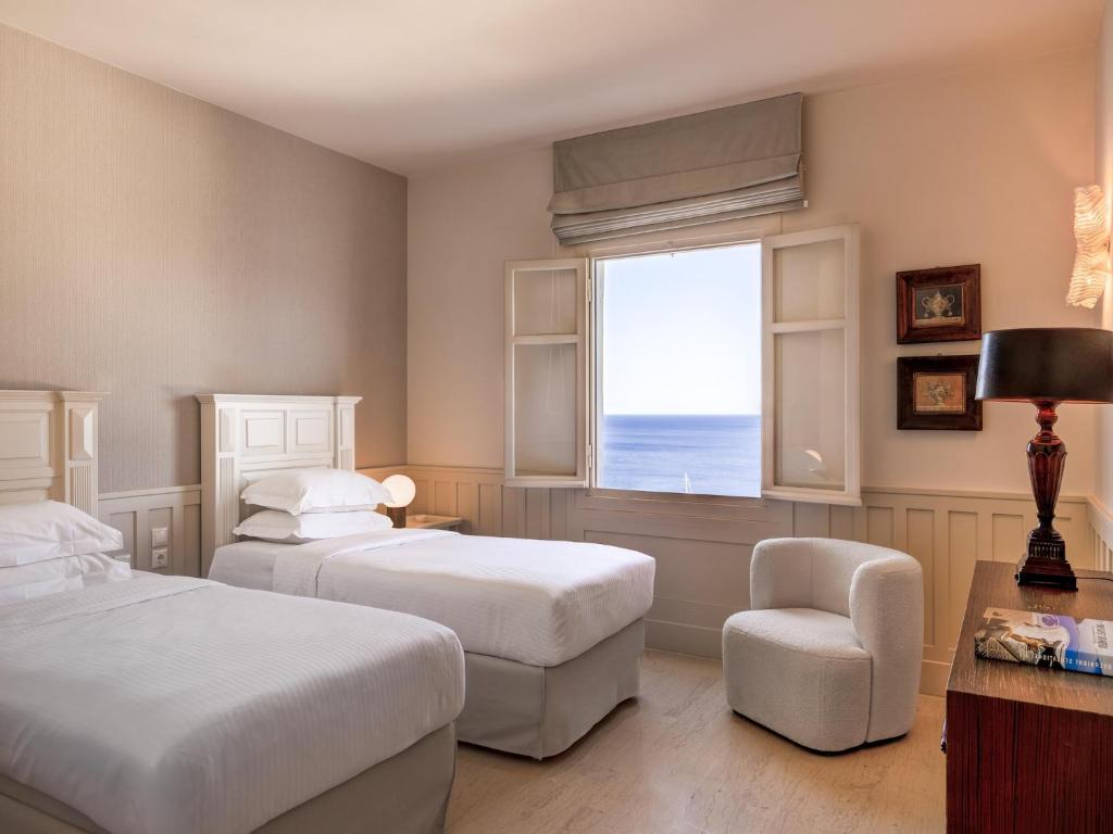 Posteľ alebo postele v izbe v ubytovaní Holiday home with a private pool in Elounda