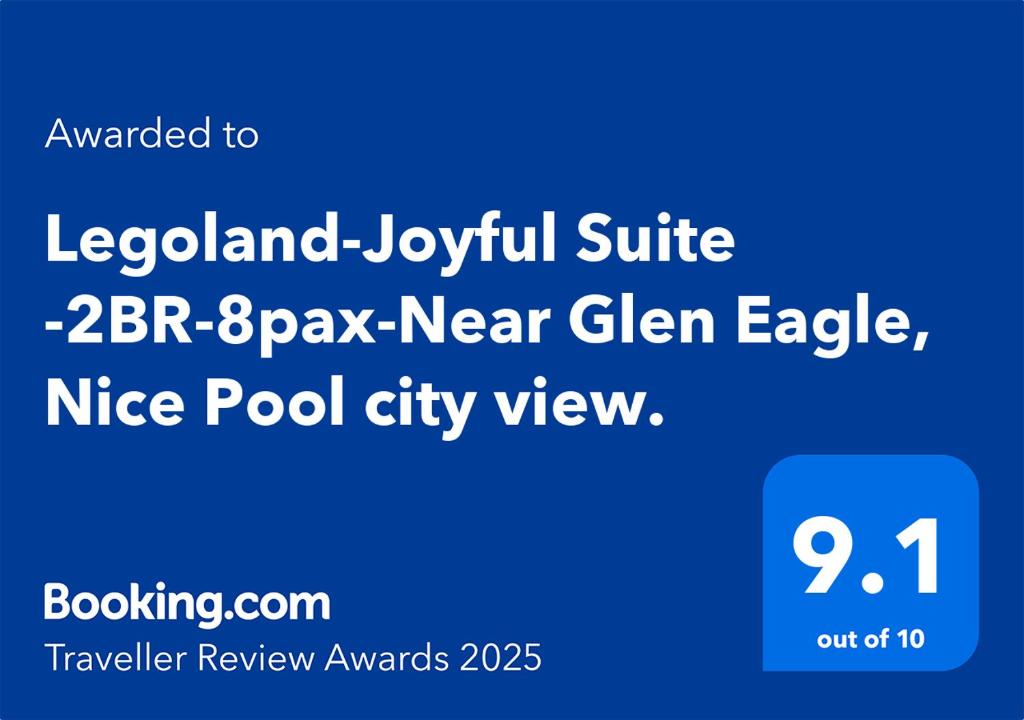 Fotografie z fotogalerie ubytování Legoland-Joyful Suite -2BR-8pax-Near Glen Eagle, Nice Pool city view. v destinaci Nusajaya