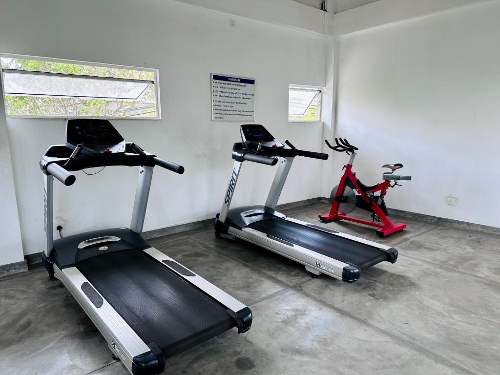 Fitness centrum a/nebo fitness zařízení v ubytování Urban Nest Studio