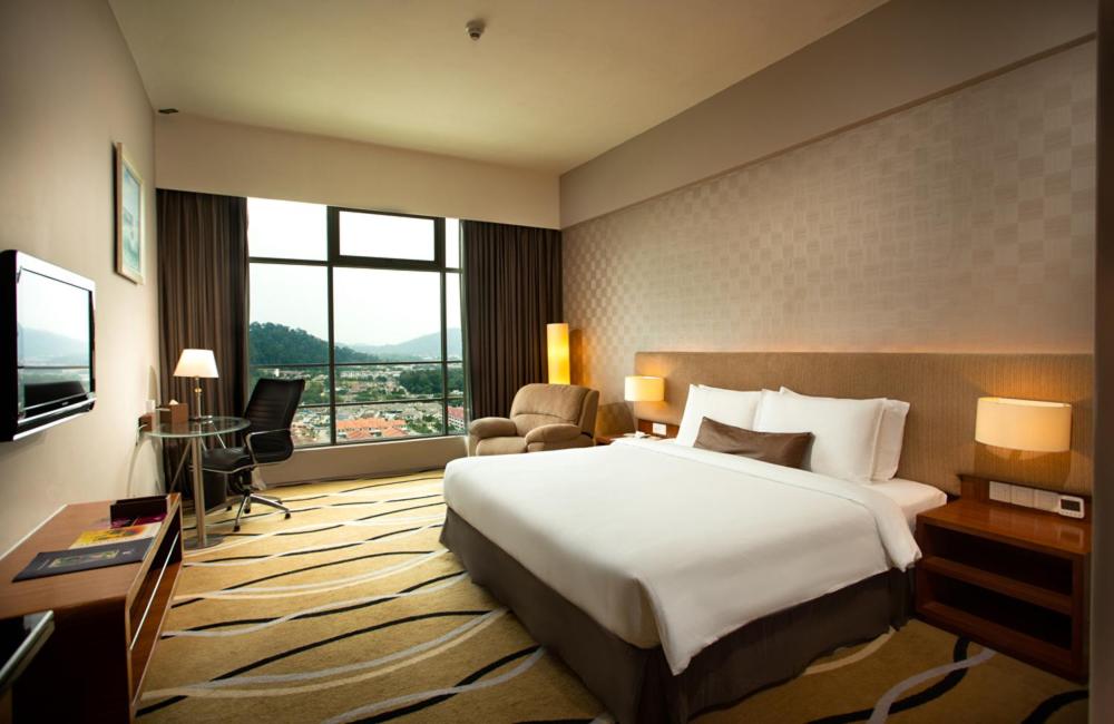 TV a/nebo společenská místnost v ubytování Zenith Hotel Kuantan