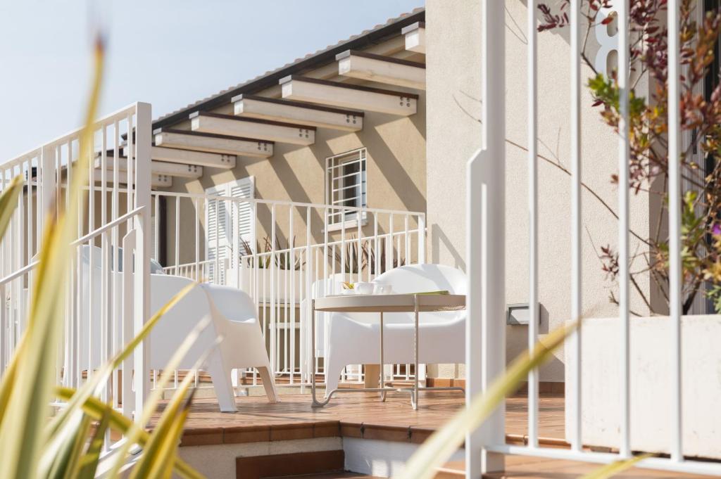 Balkón alebo terasa v ubytovaní bed&breakfast Filomare