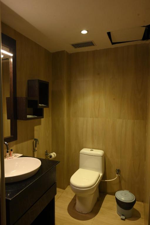 Koupelna v ubytování The Citi Residenci Hotel, Bidhannagar