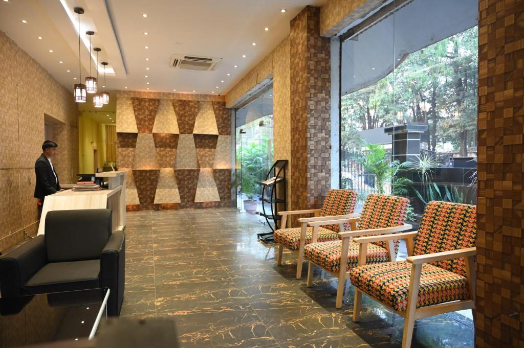 Posezení v ubytování The Citi Residenci Hotel, Bidhannagar