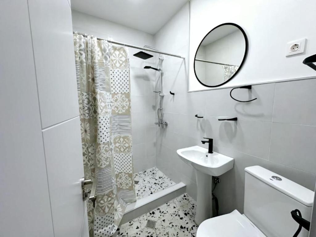 Koupelna v ubytování Hotel Home