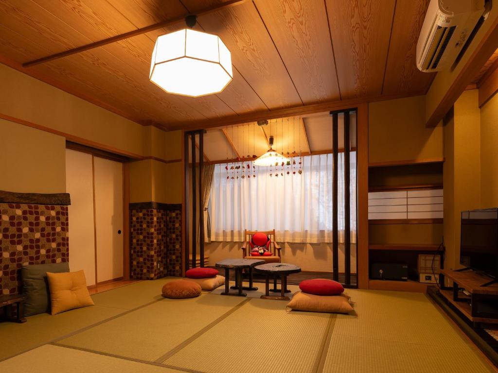 Posezení v ubytování Ryokan Gizan