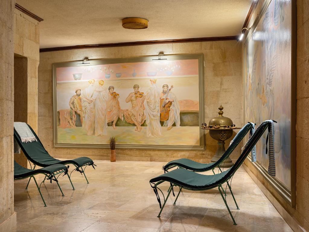 Posezení v ubytování Heybe Hotel & Spa