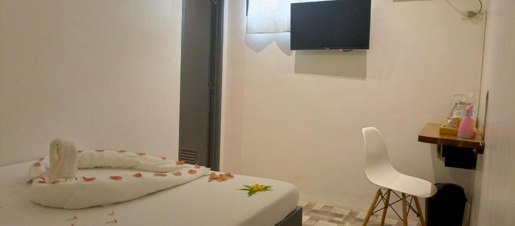 TV a/nebo společenská místnost v ubytování Palmera El Nido Inn