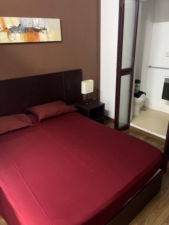 Postel nebo postele na pokoji v ubytování Le Binome