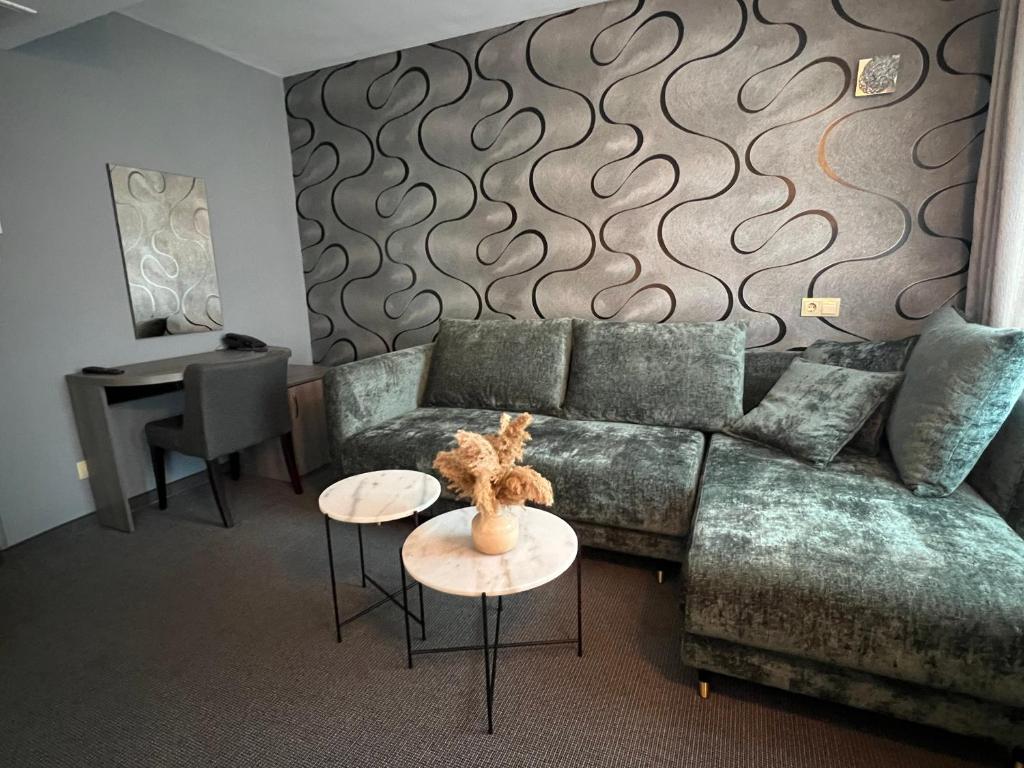 A seating area at Hotel Rila