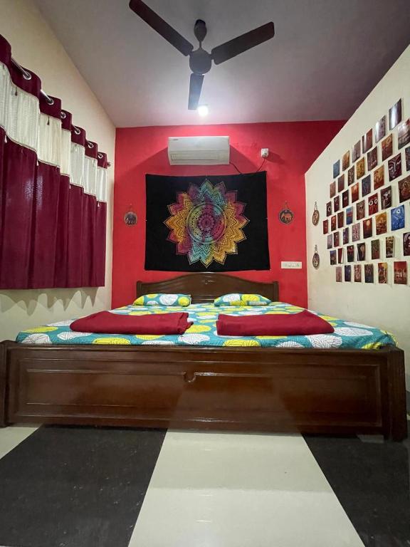 Postel nebo postele na pokoji v ubytování Bageecha B&B - K S H I T H I