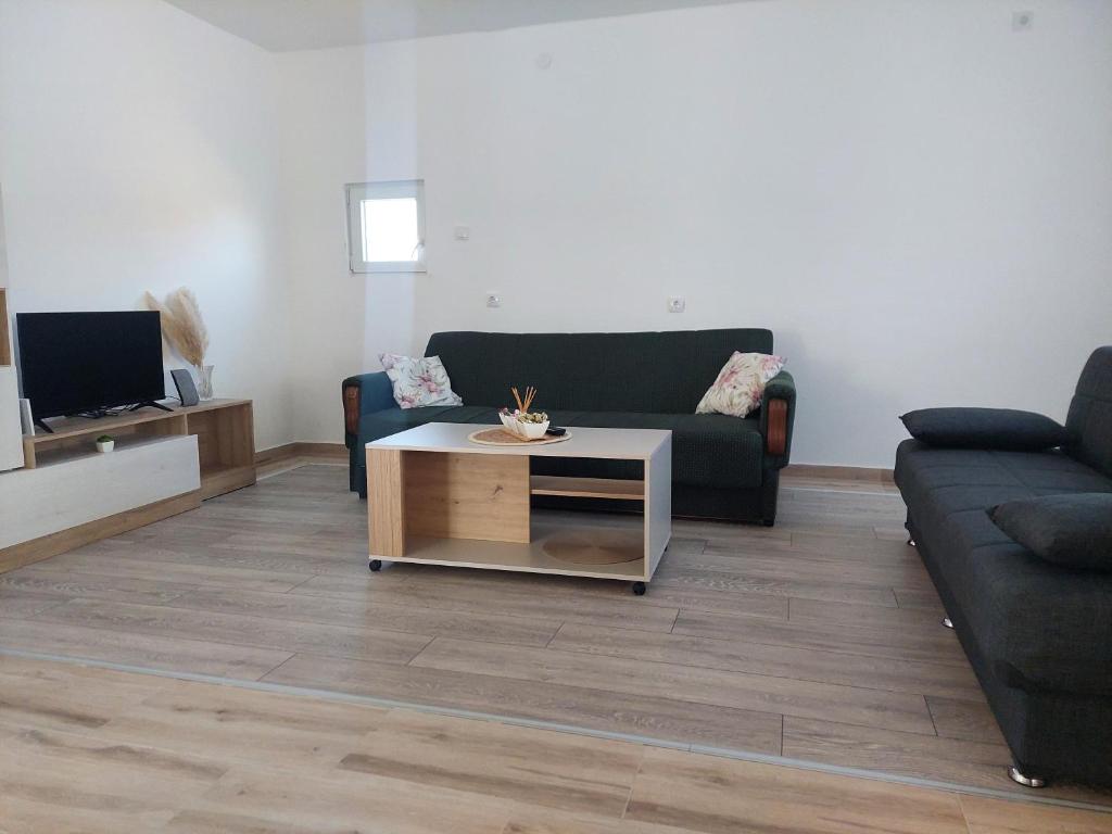 TV a/nebo společenská místnost v ubytování Apartmani Agape