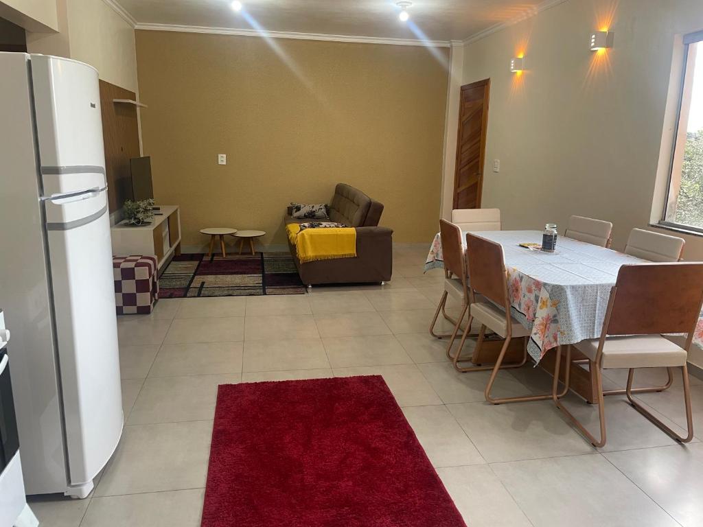 Khu vực ghế ngồi tại Apartamento Aconchegante 2 Quartos