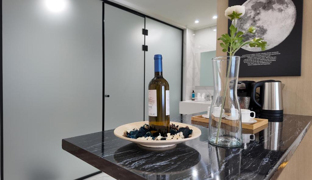Kuchyň nebo kuchyňský kout v ubytování CC LUX Suites
