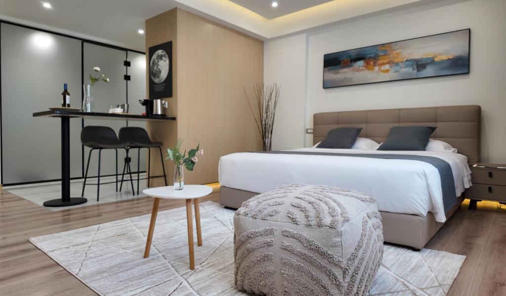 Posezení v ubytování CC LUX Suites