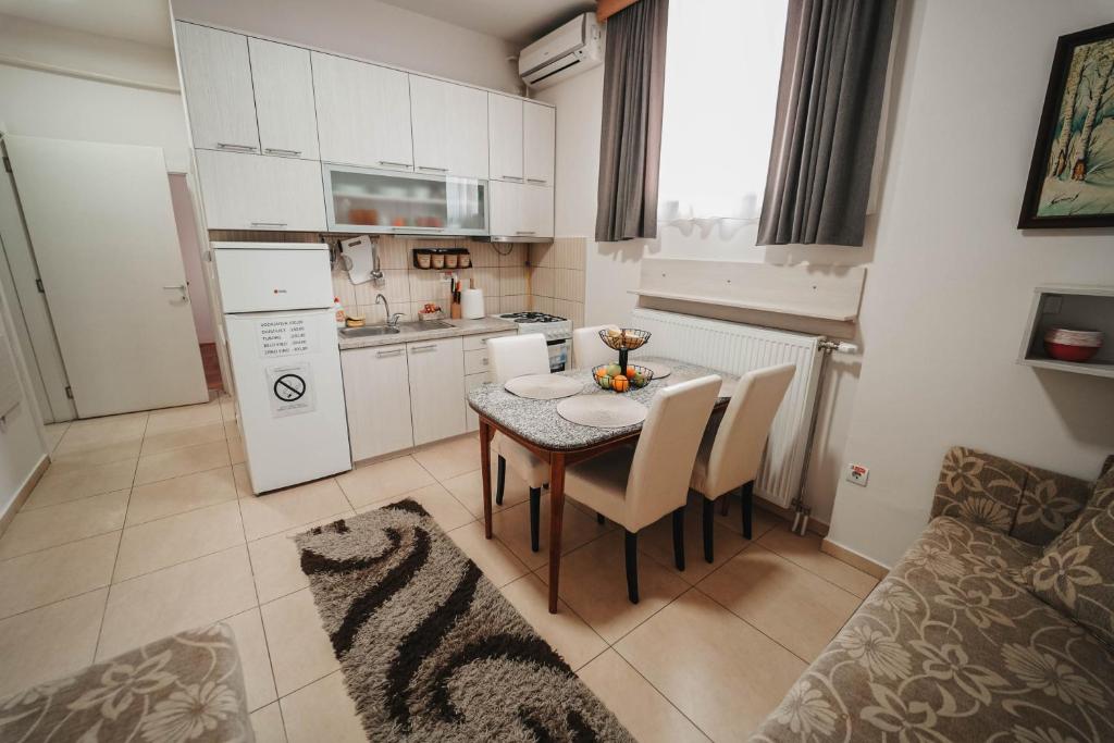 Kuchyň nebo kuchyňský kout v ubytování B&B Passage